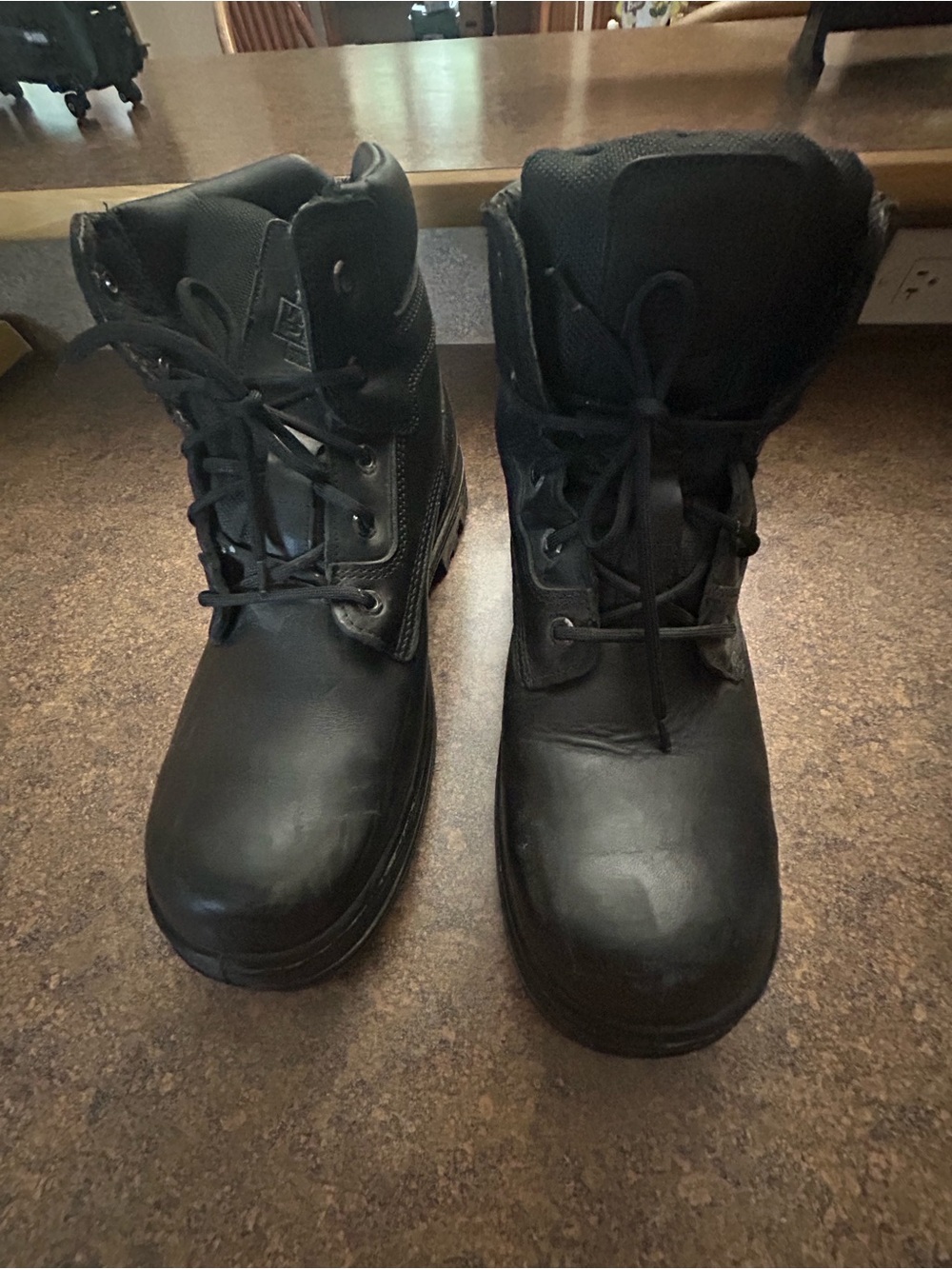 Black Tactical Work Boots - Men